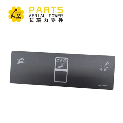 JLG 600 Series Platform Control Box Light Display Decal 1001121657